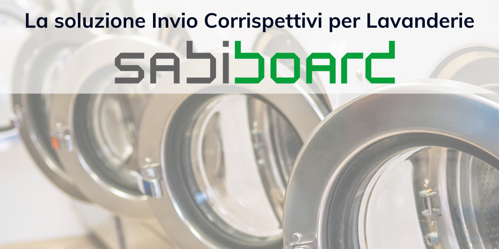 Invio telematico corrispettivi lavanderie self service 2020